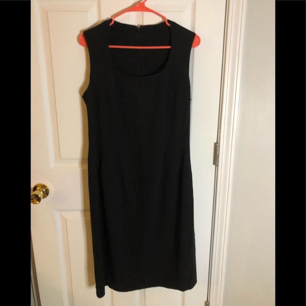 Black Sleeveless Dress, Size 12, A-line